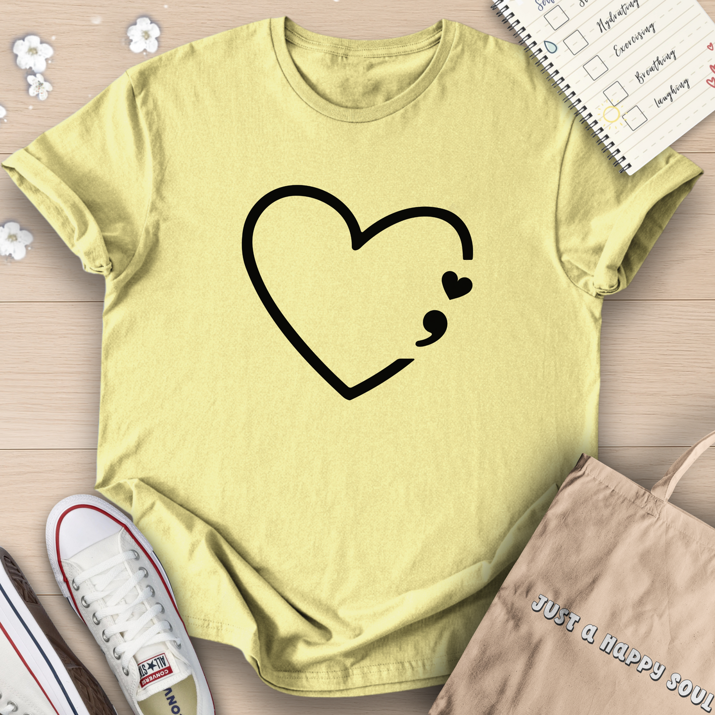 Heart Semicolon T-Shirt