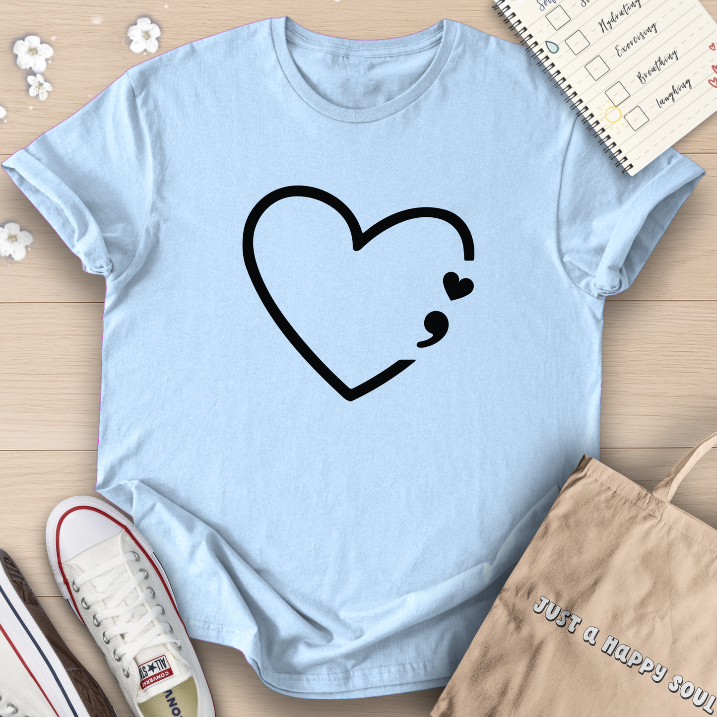 Heart Semicolon T-Shirt