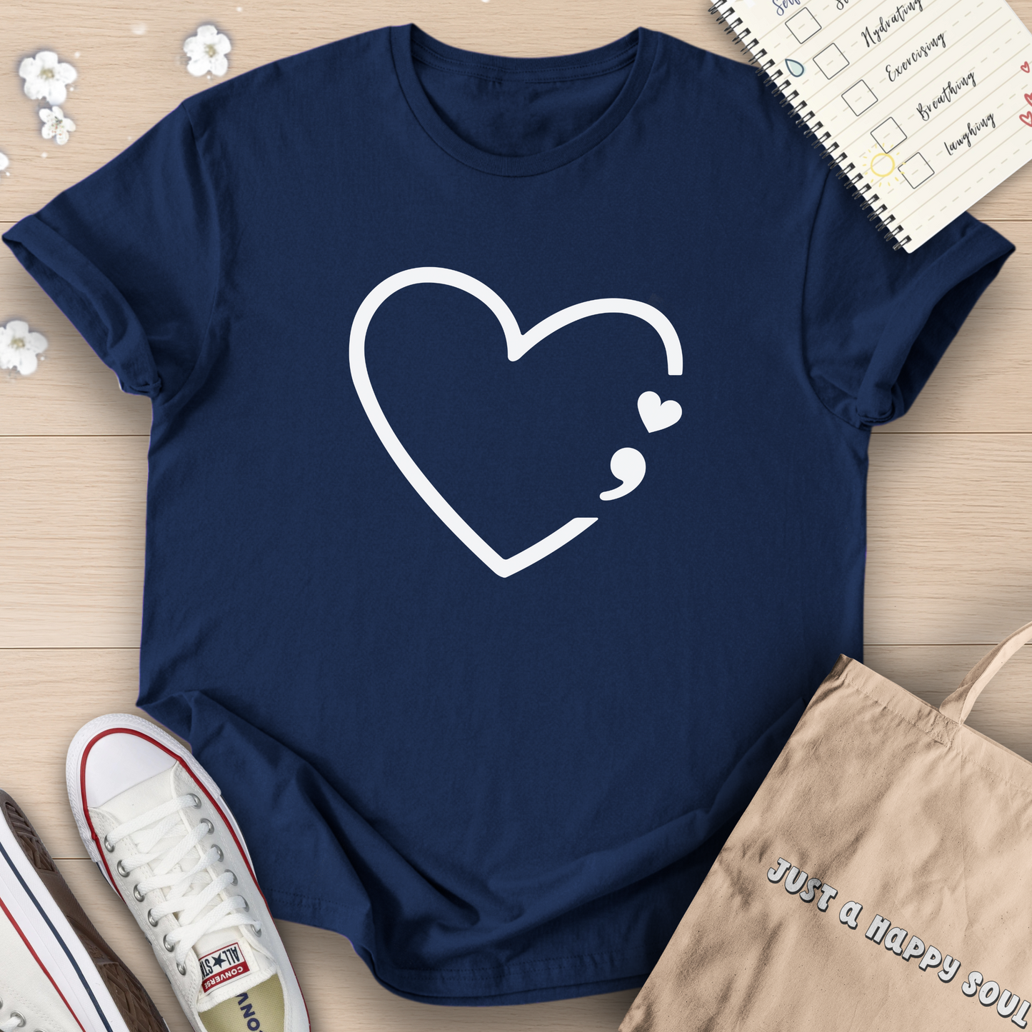 Heart Semicolon T-Shirt