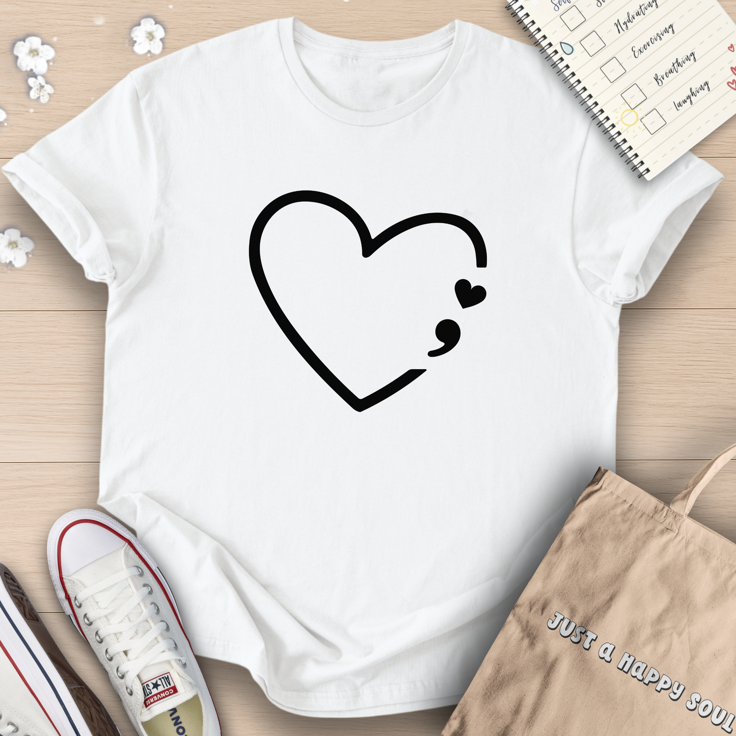 Heart Semicolon T-Shirt