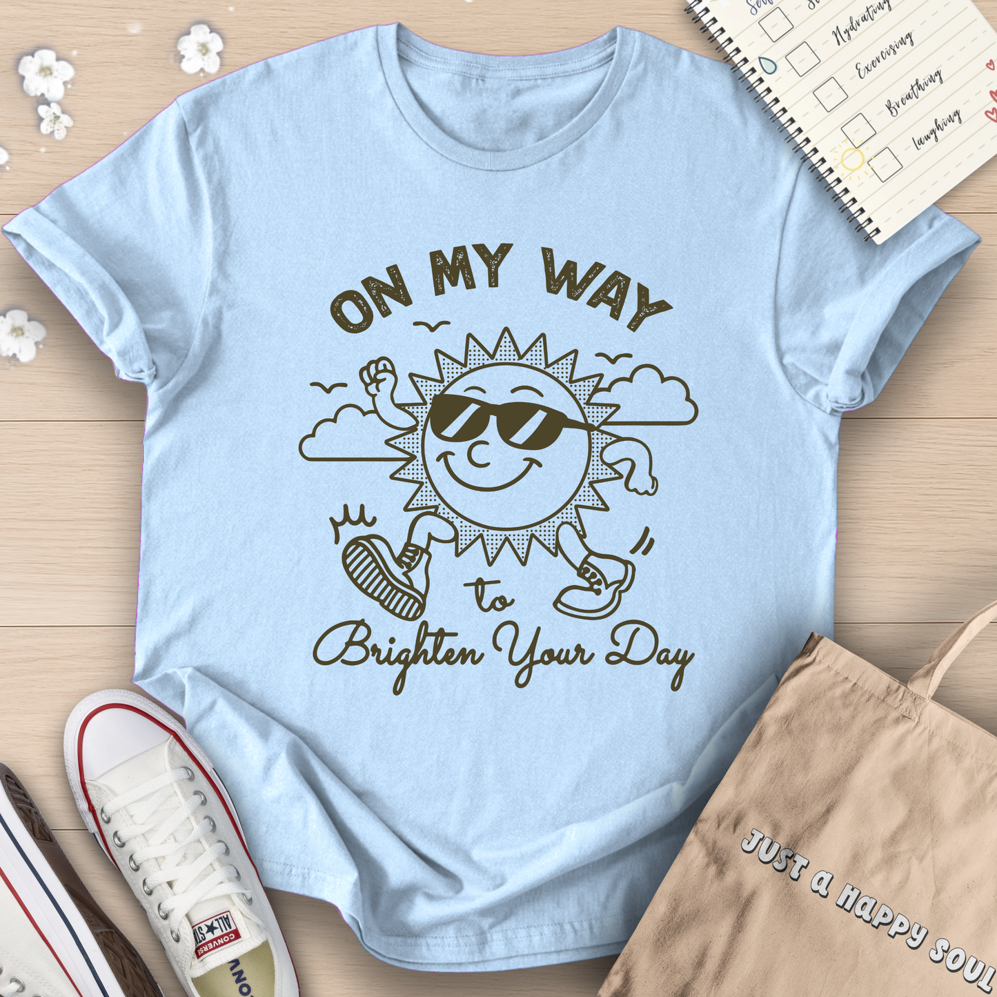 On My Way To Brighten Your Day T-Shirt