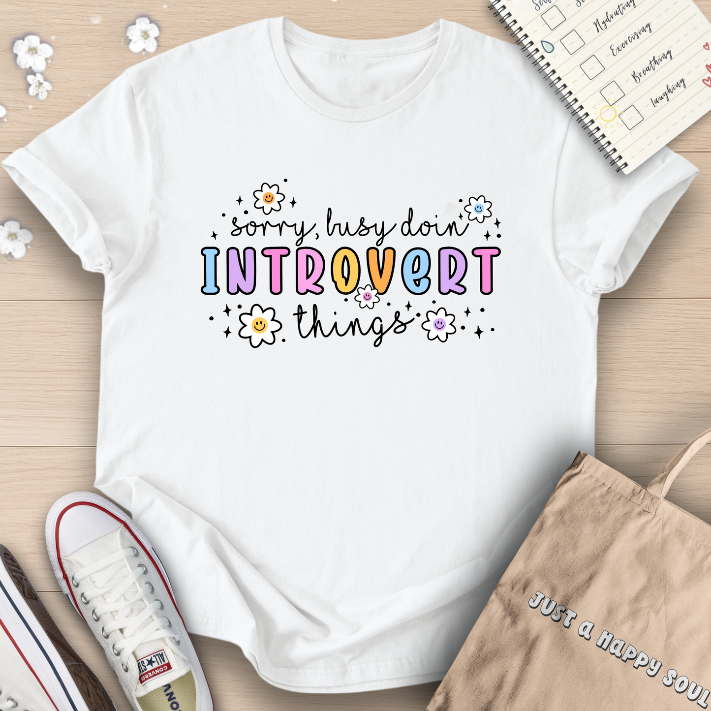 Sorry Busy Doin Introvert Things T-Shirt