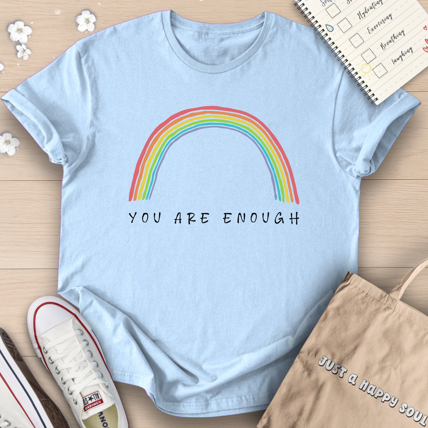 You Are Enough Rainbow T-Shirt