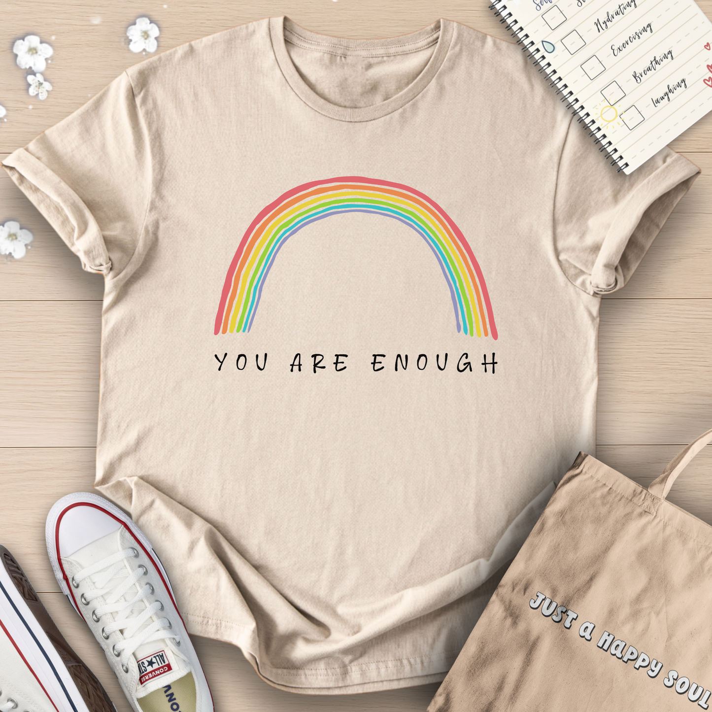 You Are Enough Rainbow T-Shirt