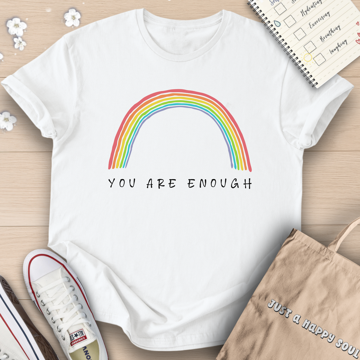 You Are Enough Rainbow T-Shirt