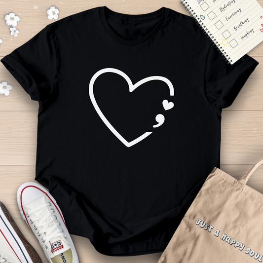 Heart Semicolon T-Shirt